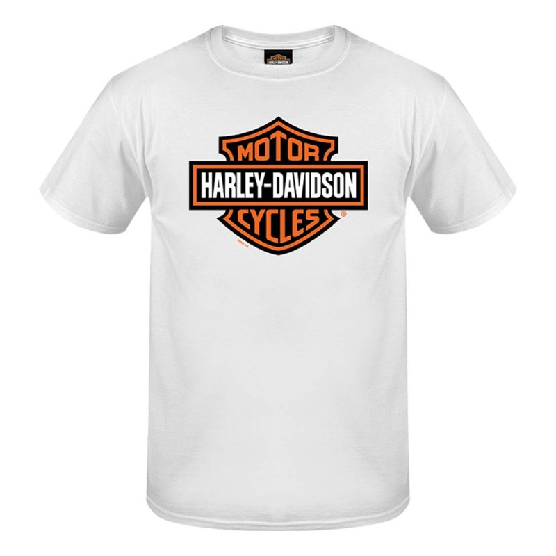 HD MEN'S BAR SHIELD DEALER TEE WHITE