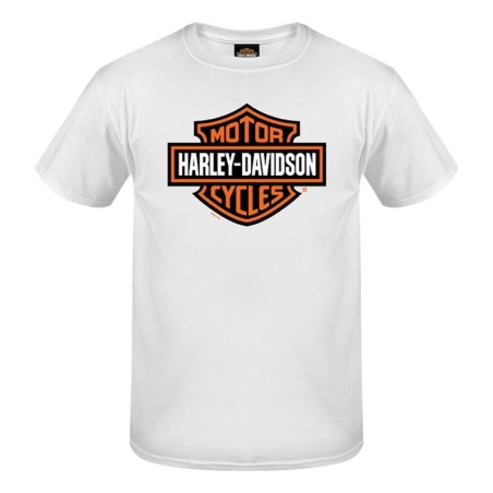 HD MEN'S BAR SHIELD DEALER TEE WHITE