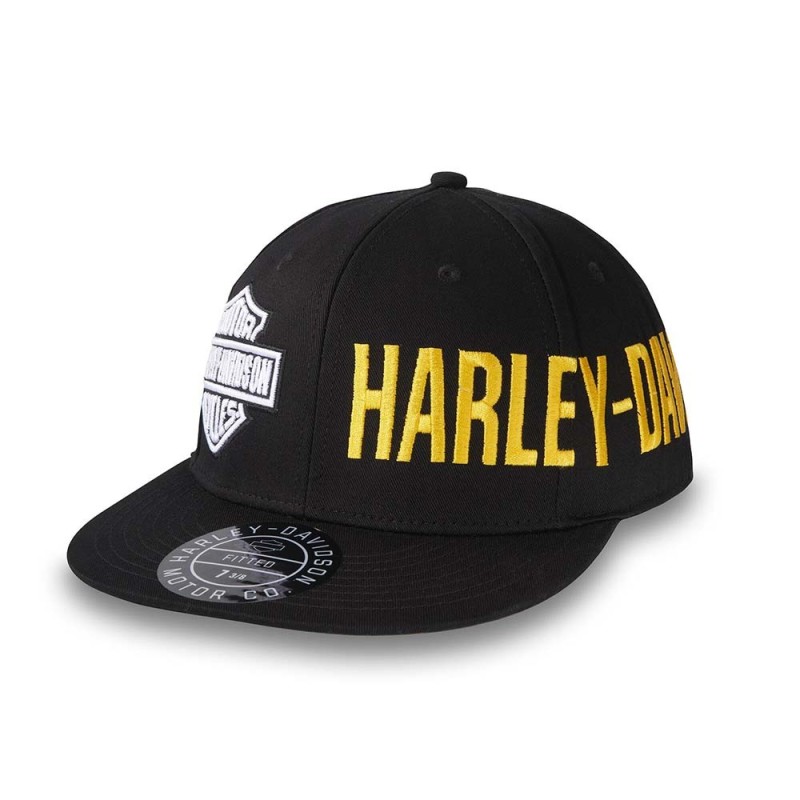 HD HIGHSIDE FITTED CAP BLACK