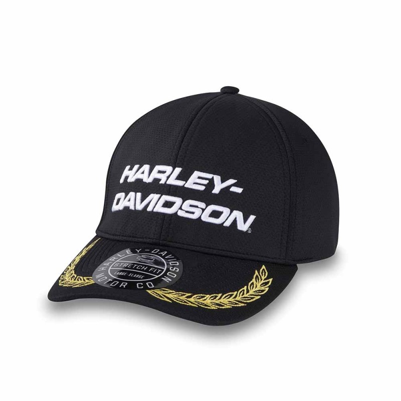 HD START YOUR ENGINES STRETCH-FIT BASEBALL CAP BLACK