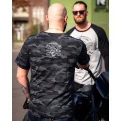 T-Shirt Bearded Skull black/grey