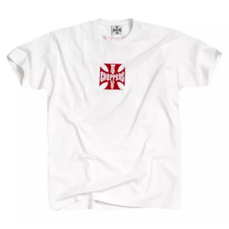 West Coast Choppers Cross T-shirt white/red 957220V