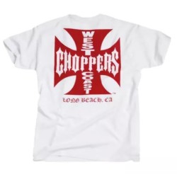 West Coast Choppers Cross T-shirt white/red 957220V