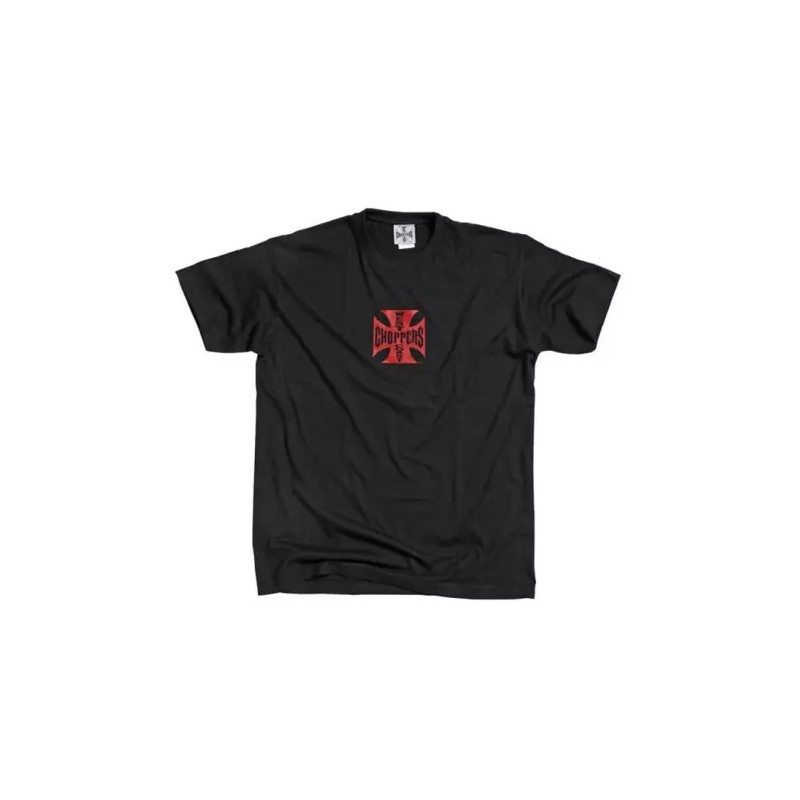 West Coast Choppers T-Shirt Iron Cross red black 957216V