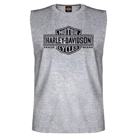 Harley-Davidson men´s Muscle Shirt Long Bar & Shield 1 grey R004535V