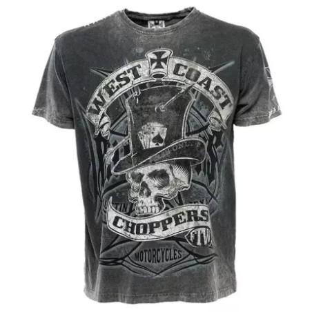 West Coast Choppers Cash Only T-Shirt vintage black 966088V