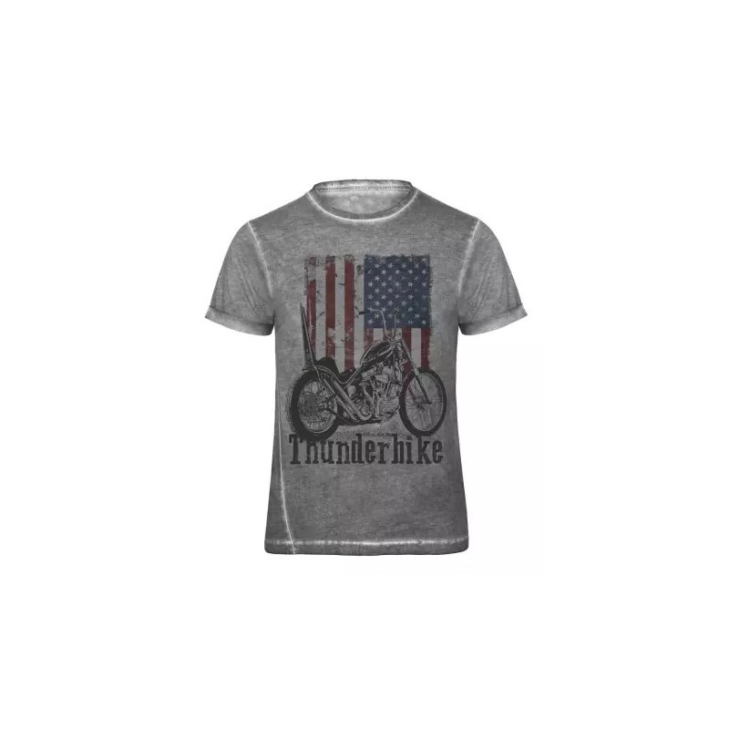 Thunderbike T-Shirt US Flag grey 19-31-1043V