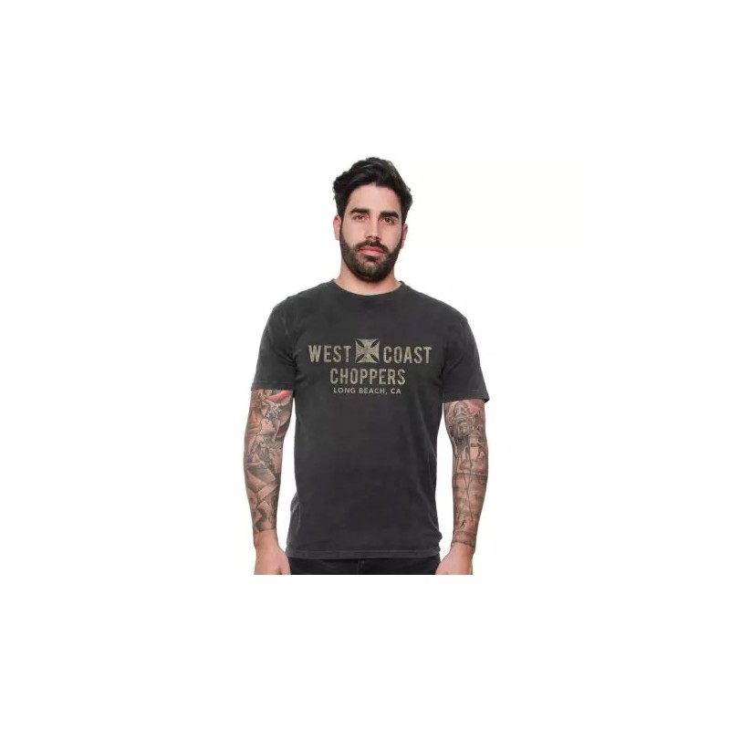 West Coast Choppers Eagle Vintage T-Shirt Black