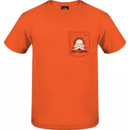 Harley-Davidson T-Shirt Crossed Pocket 3001010-ORNG