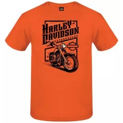 Harley-Davidson men´s T-Shirt Vertical Drive orange 3001762-ORNG