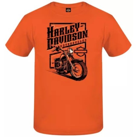 Harley-Davidson men´s T-Shirt Vertical Drive orange 3001762-ORNG