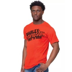 Harley-Davidson men´s T-Shirt Iron Free orange