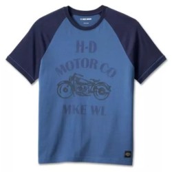 Harley-Davidson men´s T-Shirt Vintage Spirit blue 96559-23VM