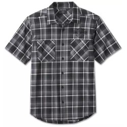 Harley-Davidson Short Sleeve Shirt Spirit of Freedom plaid black/grey 96555-24VM