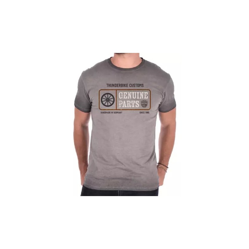 Thunderbike men´s T-Shirt Genuine Parts grey  19-31-1483