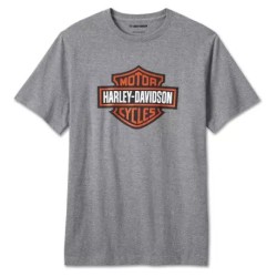 Harley-Davidson T-Shirt Bar & Shield heather grey 99079-24VM