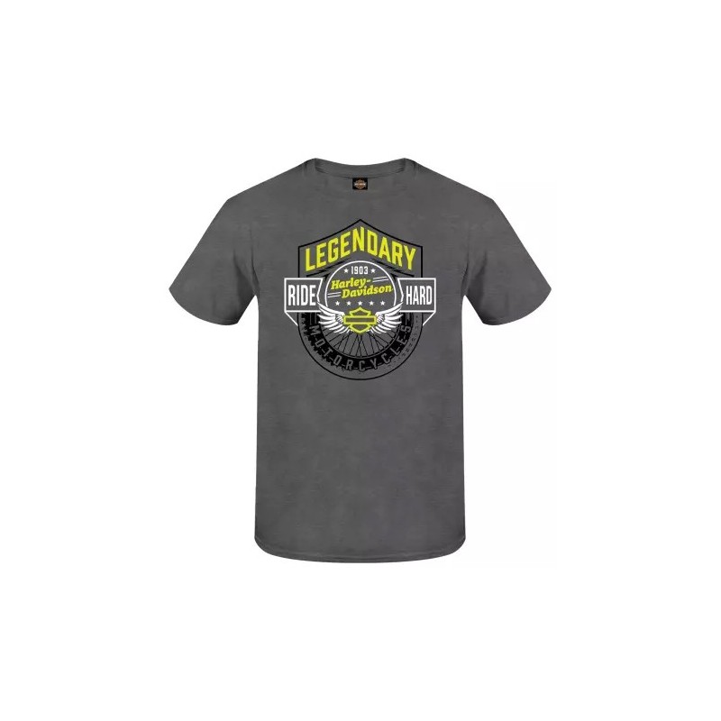 Harley-Davidson men´s T-Shirt Motorcycle Shield grey 3001779-CHAH