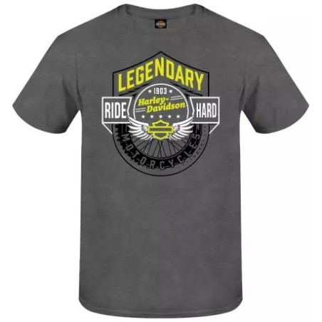 Harley-Davidson men´s T-Shirt Motorcycle Shield grey 3001779-CHAH