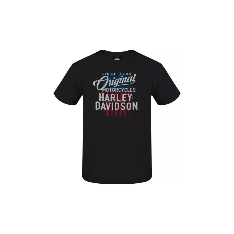 Harley-Davidson men´s T-Shirt Original Flag black 3000315-BLCK