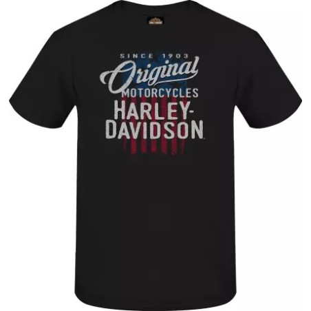 Harley-Davidson men´s T-Shirt Original Flag black 3000315-BLCK