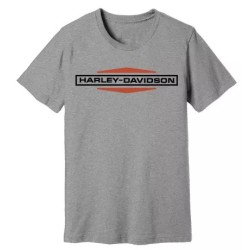 Harley-Davidson men´s T-Shirt Stacked Logo Heather Grey 99128-22VM