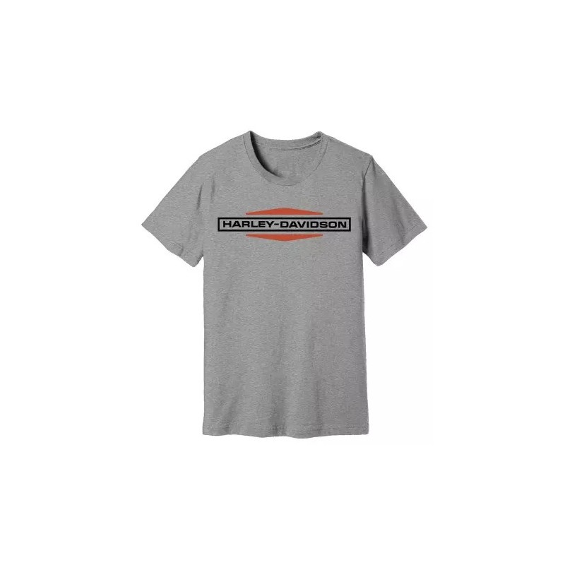 Harley-Davidson men´s T-Shirt Stacked Logo Heather Grey 99128-22VM