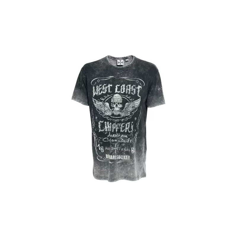 West Coast Choppers Ride Hard Sucker Vintage T-Shirt Black 966162V