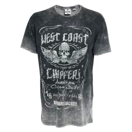 West Coast Choppers Ride Hard Sucker Vintage T-Shirt Black 966162V