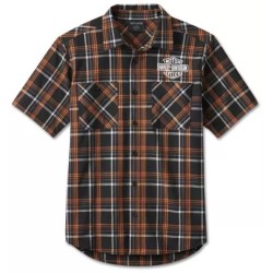 Harley-Davidson Short Sleeve Shirt Spirit of Freedom plaid black/orange
96556-24VM