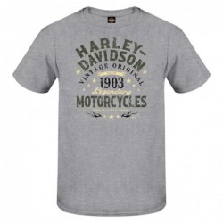 Harley-Davidson men´s T-Shirt Tall Word grey 3001705-HTGY