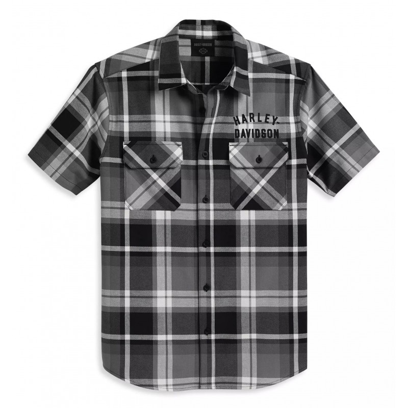 Harley-Davidson men´s Shirt Staple Plaid grey 96159-23VM