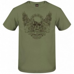 Harley-Davidson men´s T-Shirt Winged Chain green 3001801-MLGN