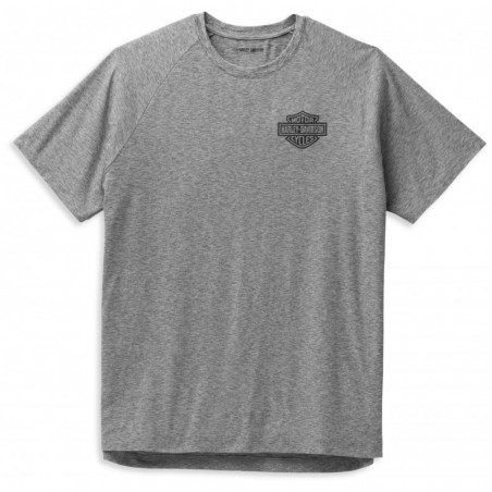 Harley-Davidson men´s T-Shirt Performance Bar & Shield grey 99057-22VM