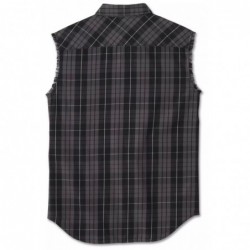 Harley-Davidson Blowout Shirt Tank Slapper Plaid black/grey 96471-24VM