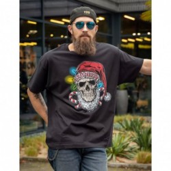 Harley-Davidson men´s T-Shirt Holiday Skull black 3001757-BLCK