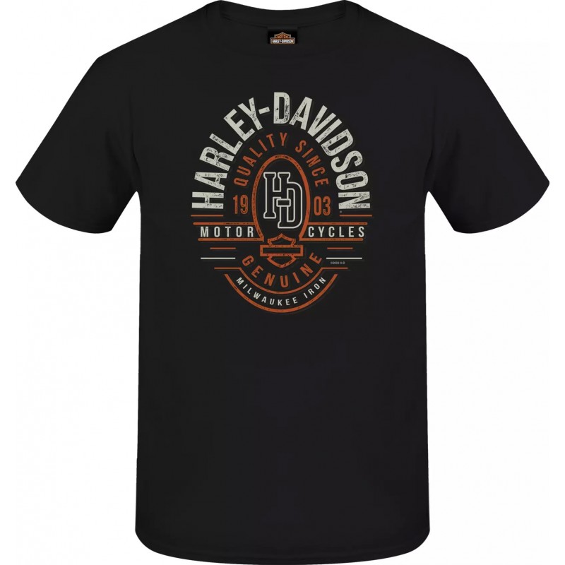 Harley-Davidson men´s T-Shirt Line Stamp black 3001668-BLCK