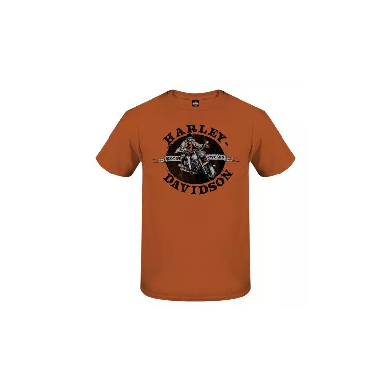 Harley-Davidson men´s T-Shirt Skello Ride orange 3001707-TXOR