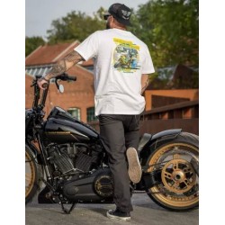 Thunderbike men´s T-Shirt Motorradschuppen 1985 white 19-31-1202