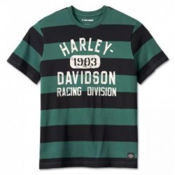 Harley-Davidson T-Shirt Racing Striped black/green 96587-23VM