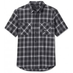 Harley-Davidson Short Sleeve Shirt Backing It In Plaid black/grey 96450-24VM