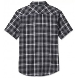 Harley-Davidson Short Sleeve Shirt Backing It In Plaid black/grey 96450-24VM