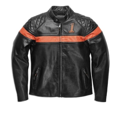 Men's Victory Sweep Leather Jacket|Second hand low price sale