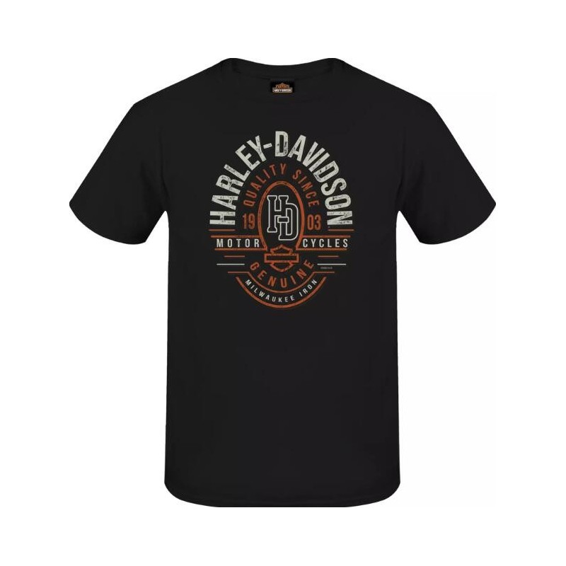 Harley-Davidson men´s T-Shirt Line Stamp black 3001668-BLCK