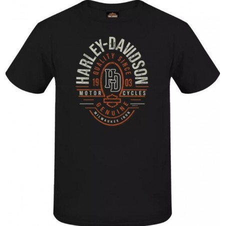 Harley-Davidson men´s T-Shirt Line Stamp black 3001668-BLCK