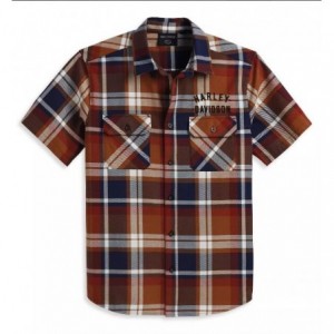 Harley-Davidson men´s Shirt Staple Plaid red/blue 96160-23VM