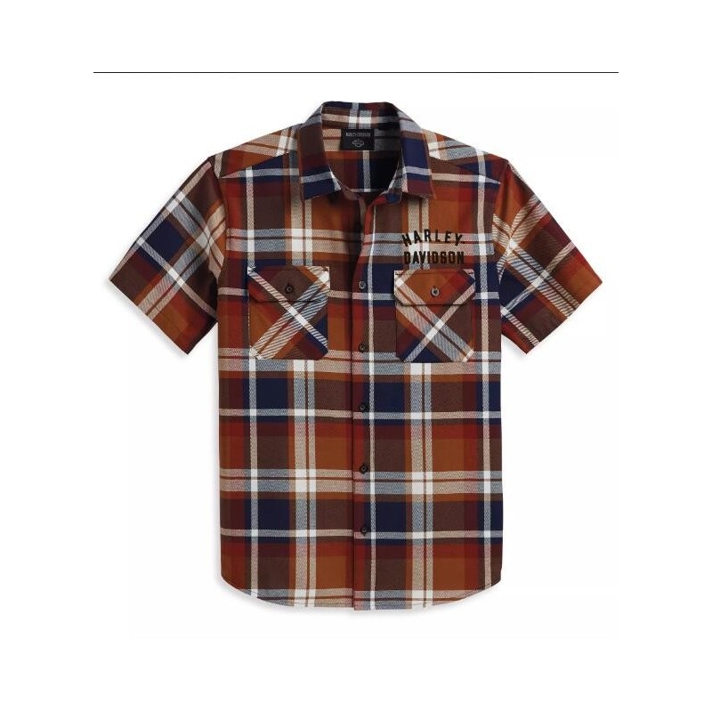 Harley-Davidson men´s Shirt Staple Plaid red/blue 96160-23VM