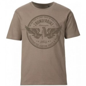 Thunderbike men´s T-Shirt Vintage Wheel brown 19-31-1315V