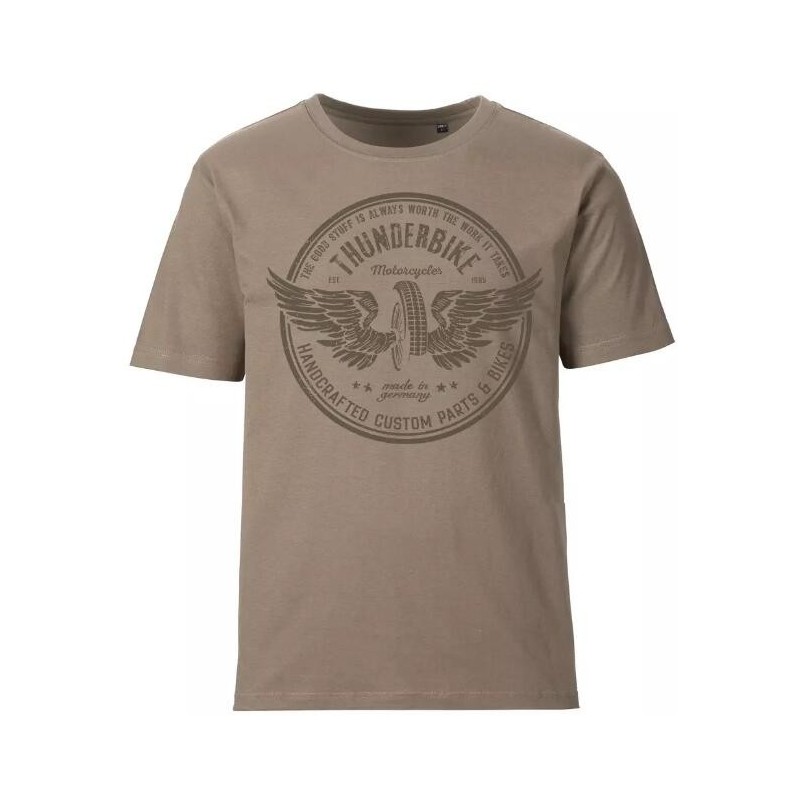 Thunderbike men´s T-Shirt Vintage Wheel brown 19-31-1315V