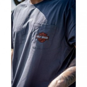 Harley-Davidson T-Shirt Bar & Shield Pocket dark grey 99059-22VM