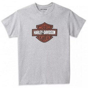 Harley-Davidson men´s T-Shirt Bar & Shield Heather grey 99142-22VM